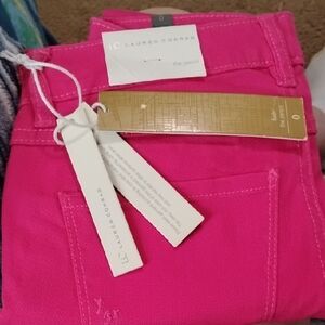 LC Lauren Conrad Bright Pink  ThePencil Jeans